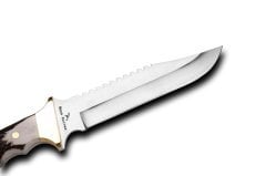 Bora 302 B Tiger Testereli Geyik Boynuzu Saplı Bıçak