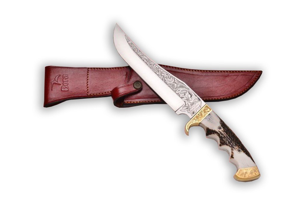 Bora 509 B Black Bear Gravürlü Bıçak