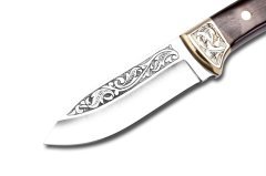 Bora 309 A Falcon Abanoz Saplı Gravürlü Bıçak