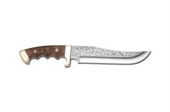 Bora 509 C Black Bear Ceviz Saplı Gravürlü Bıçak