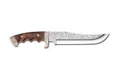 Bora 509 C Black Bear Ceviz Saplı Gravürlü Bıçak
