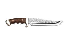 Bora 509 C Black Bear Urlu Ceviz Saplı Gravürlü Bıçak
