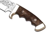 Bora 509 C Black Bear Urlu Ceviz Saplı Gravürlü Bıçak