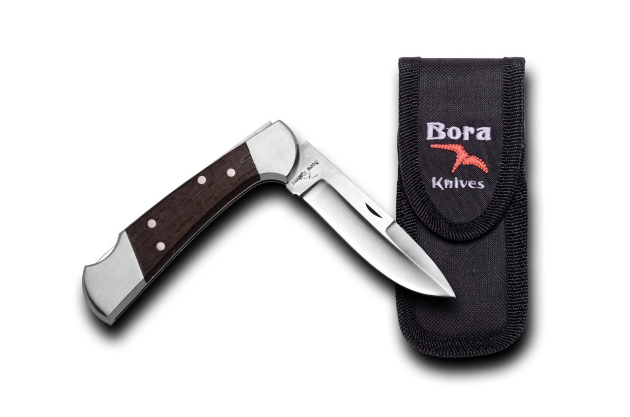 Bora 203 WP Orta Boy İnce Yuvarlak Uçlu Wenge Saplı Çakı