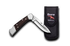 Bora 203 WP Orta Boy İnce Yuvarlak Uçlu Wenge Saplı Çakı