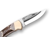 Bora 206 BG Büyük Boy Kilitli Gravürlü Çakı